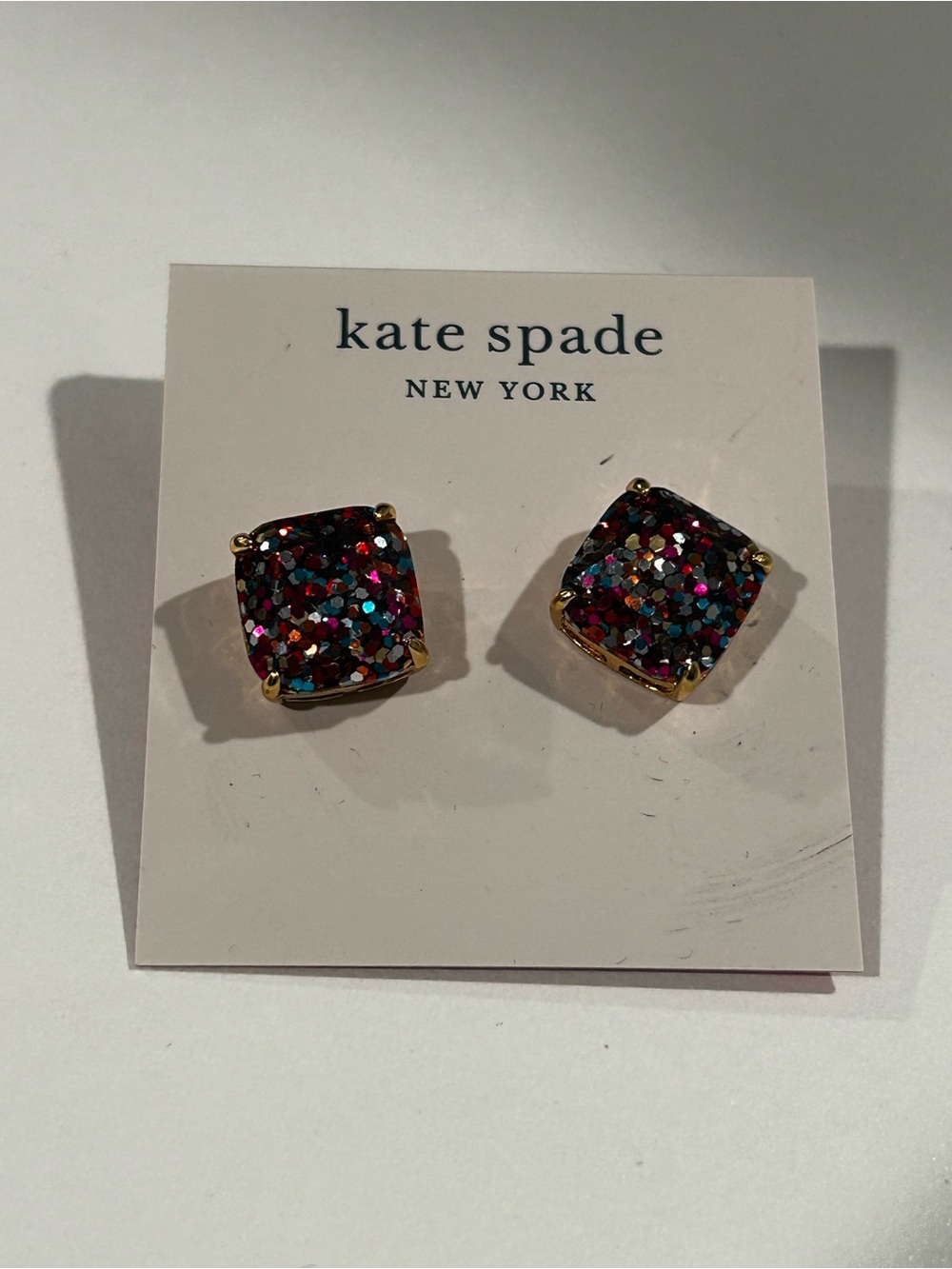 New kate spade New York Multicolor Glitter Stud Earrings